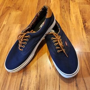 Vans Blue Canvas Western Native Design Lace-up Casual Skate Shoe